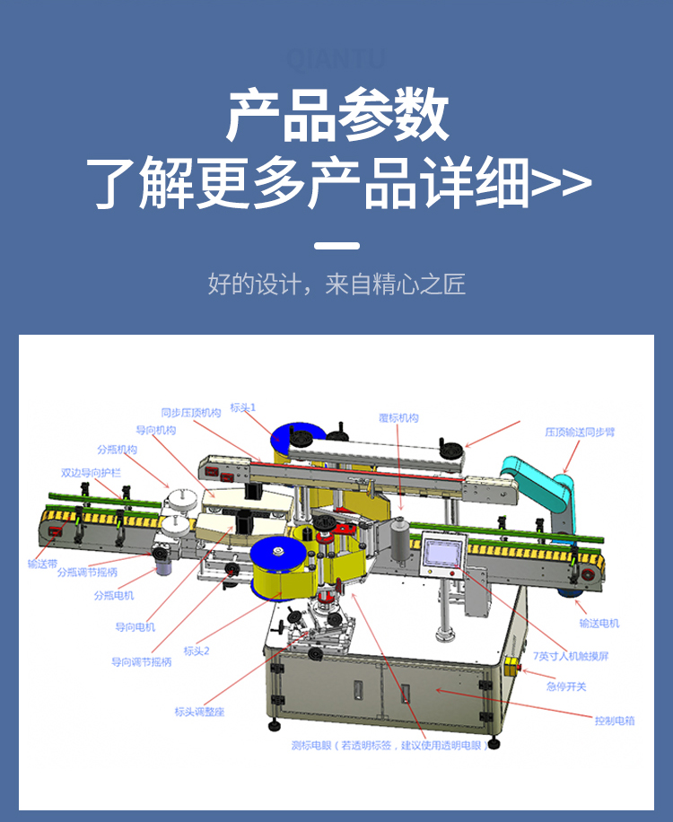 全自動(dòng)雙側(cè)面貼標(biāo)機(jī)